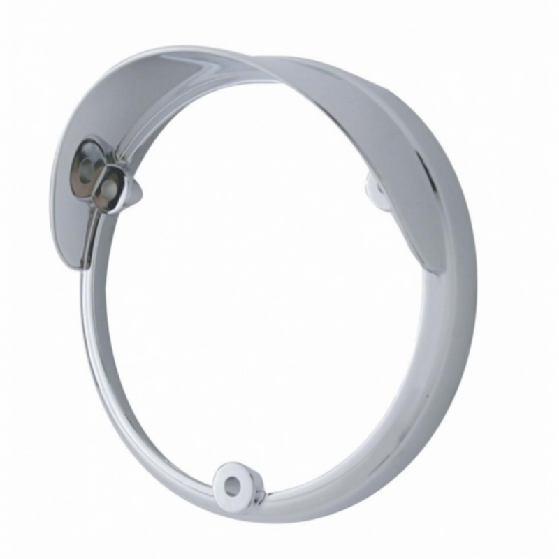 United Pacific Round Double Face Light Bezel With Visor For Lights Mounted Upside Down Fits 38113 Series 32124