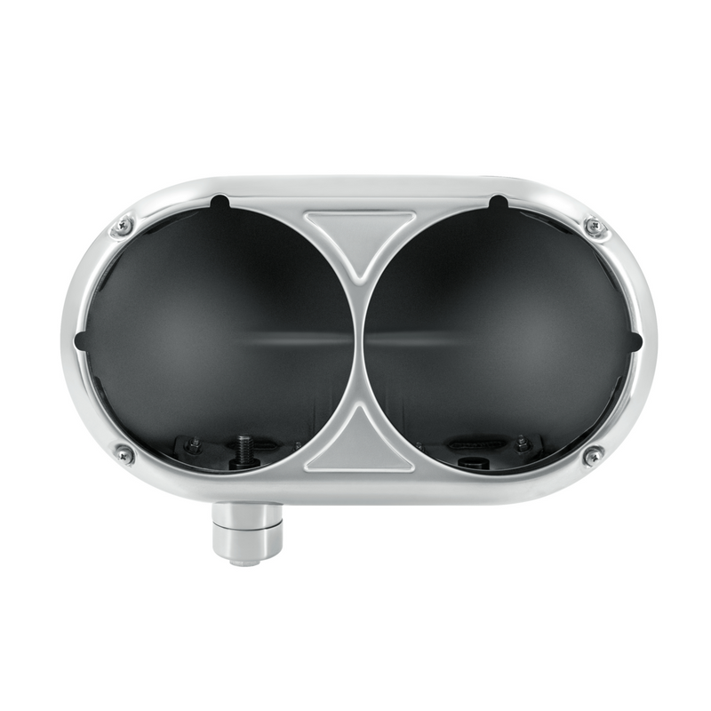 United Pacific 304 Stainless Dual Headlight Housing For Peterbilt 359 32179