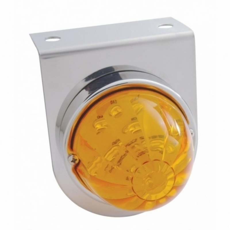 United Pacific Stainless Light Bracket With 17 LED Watermelon Light Amber LED/Amber Lens 32318