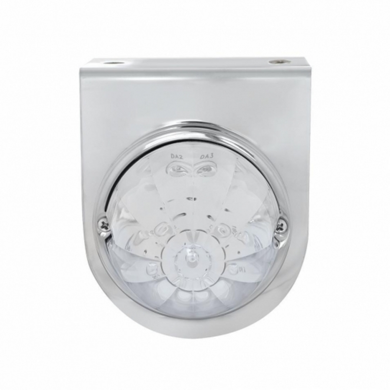 United Pacific Stainless Light Bracket With 17 LED Watermelon Light Red LED/Clear Lens 32321