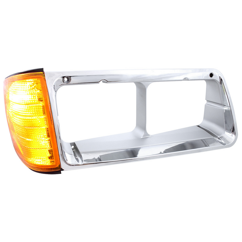 United Pacific 1PC Headlight Bezel With Turn Signal For 1989-2009 Freightliner FLD Passenger 32337