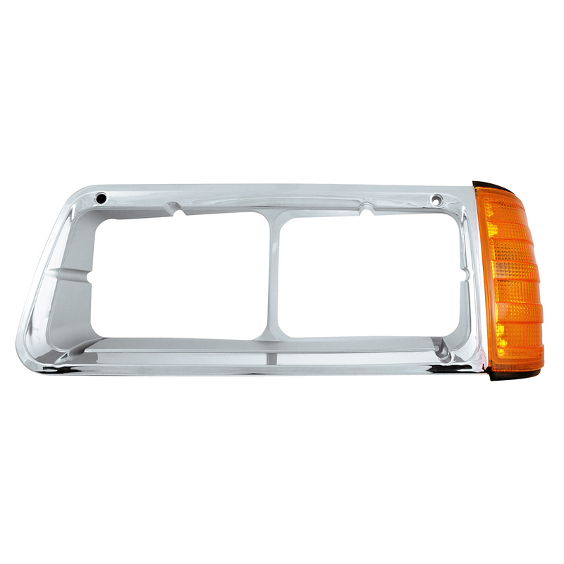 United Pacific Headlight Bezel With Turn Signal For 1989-2009 Freightliner FLD Driver 32542