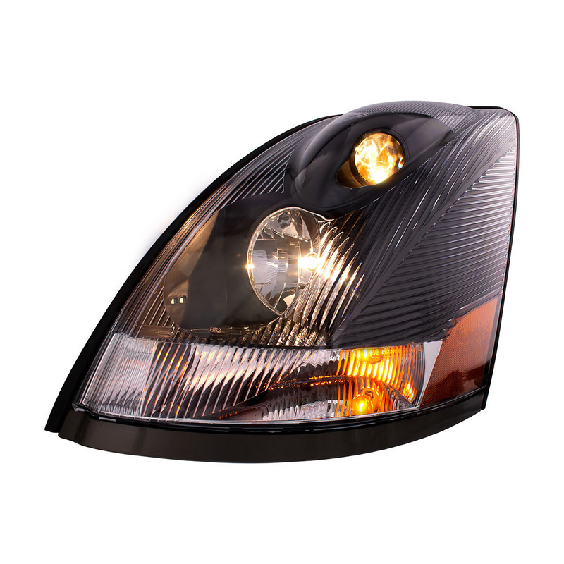 United Pacific Black Headlight For 2003-2017 Volvo VN/VNL Driver 32547