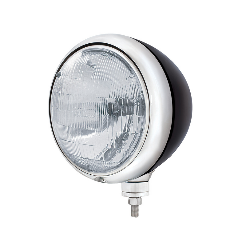 United Pacific Black Guide 682-C Style Headlight H6024 Bulb 32650