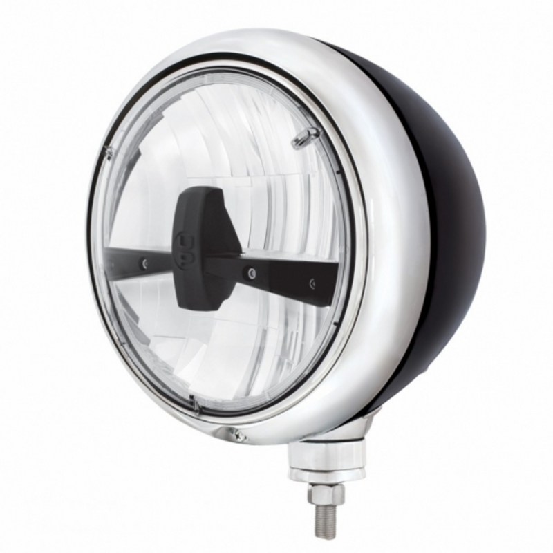 United Pacific Black Guide Headlight 5 LED Bulb Blackout 32660