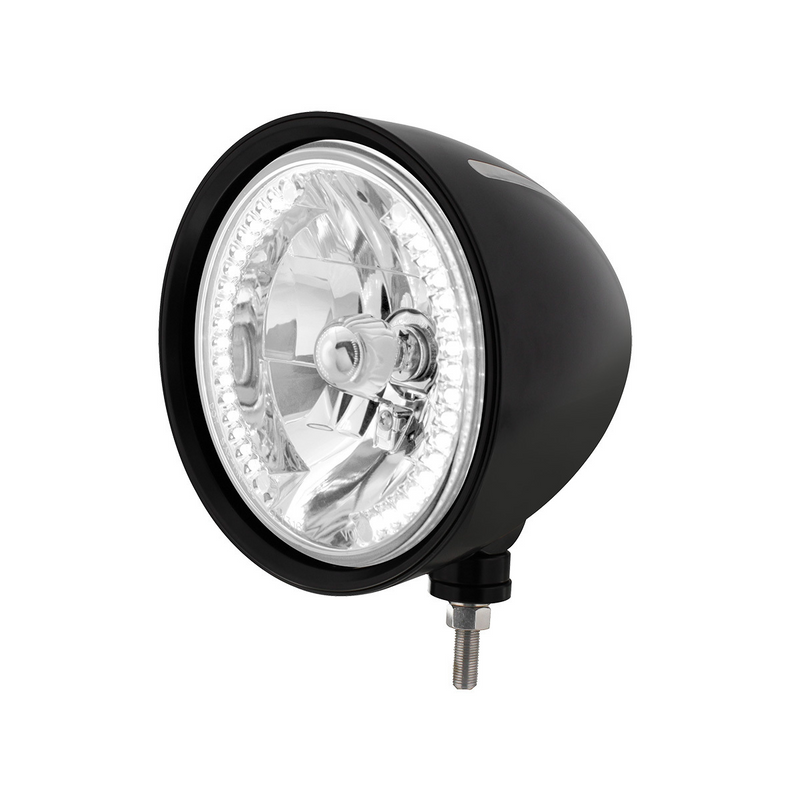 United Pacific Black "Billet" Style Groove Headlight H4 Bulb With 34 White LED 32668