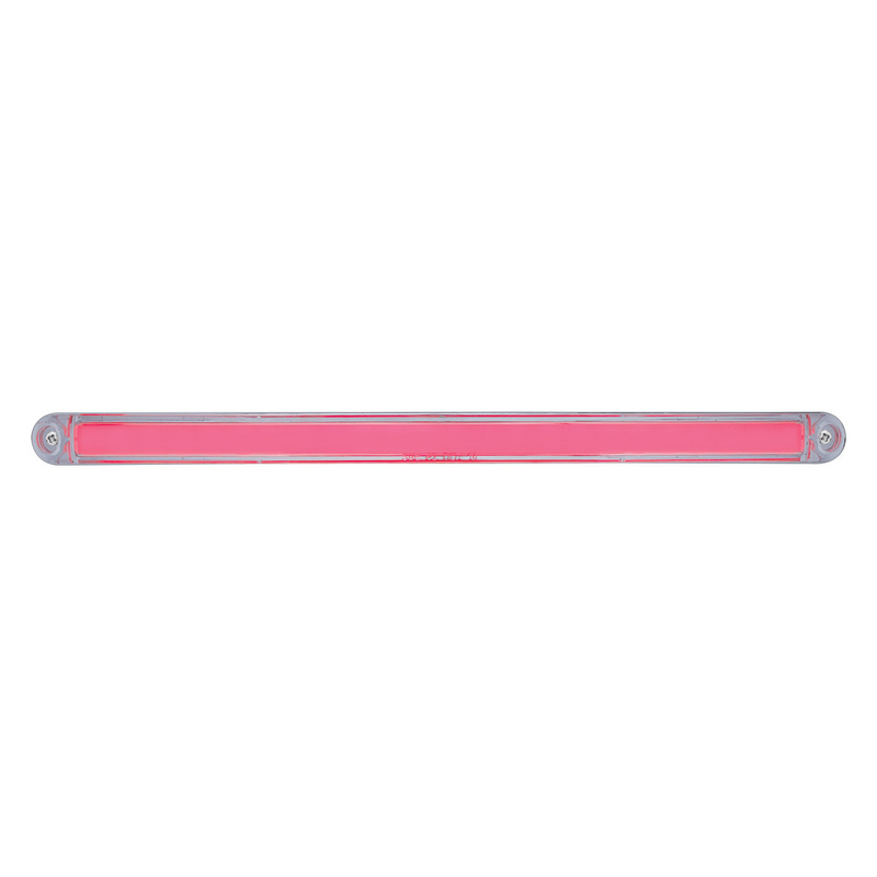 United Pacific 24 LED Dual Function 12" GloLight Bar With Bezel Red LED/Clear Lens 32709