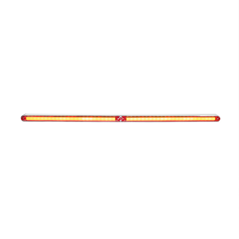 United Pacific Dual 24 LED Dual Function 12" GloLight Bar With Bezel Red LED/Red Lens 32715
