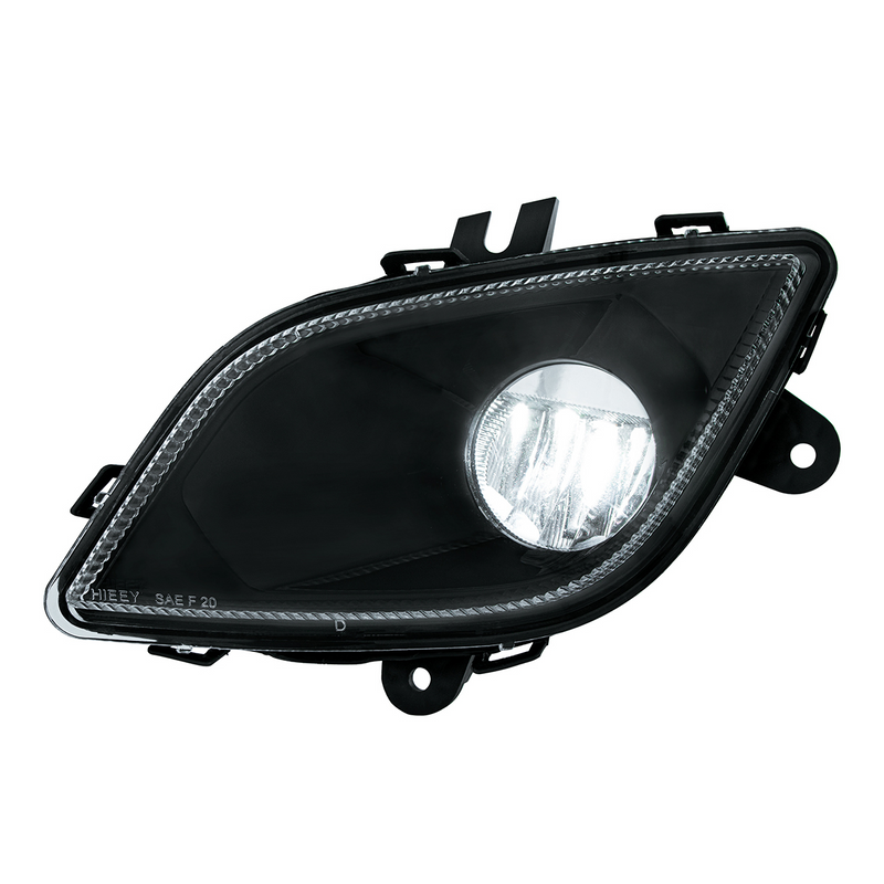 United Pacific Black Single LED Fog Light For 2018-2024 Freightliner Cascadia Driver Competition Series 32902