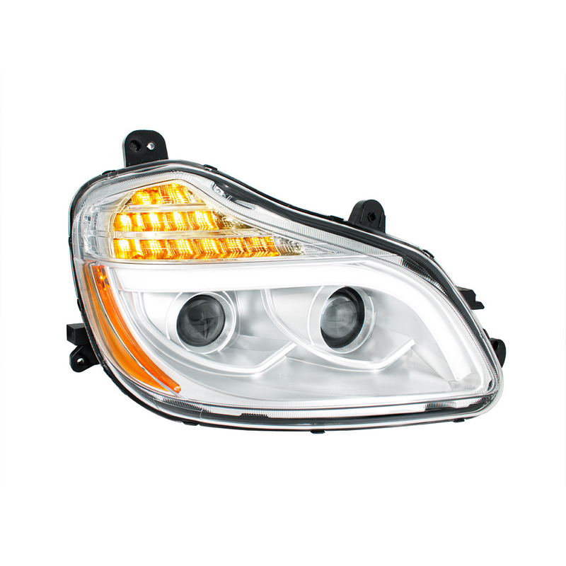 United Pacific Chrome 8 LED Projection Headlight For 2013-2021 Kenworth T680-Passenger 32905
