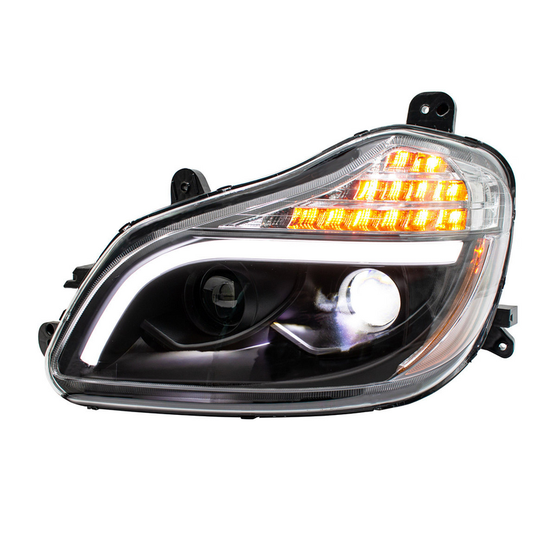 United Pacific Blackout 8 LED Projection Headlight For 2013-2021 Kenworth T680-Driver 32906