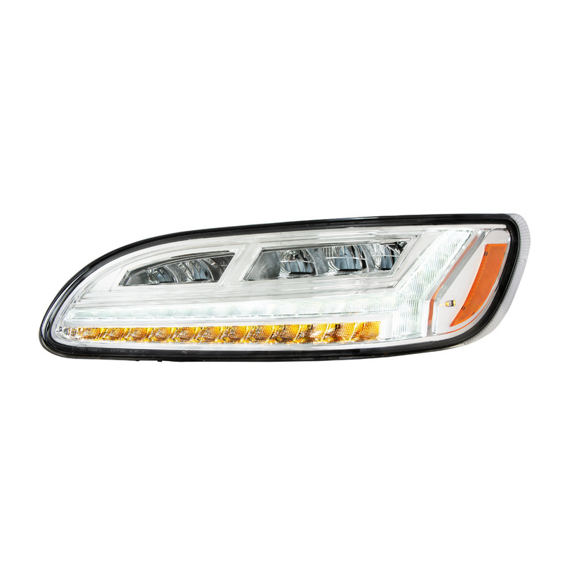 United Pacific Chrome 6 LED Headlight For Peterbilt 386 (2006-2016) & 387 (2000-2011)- Driver 32928
