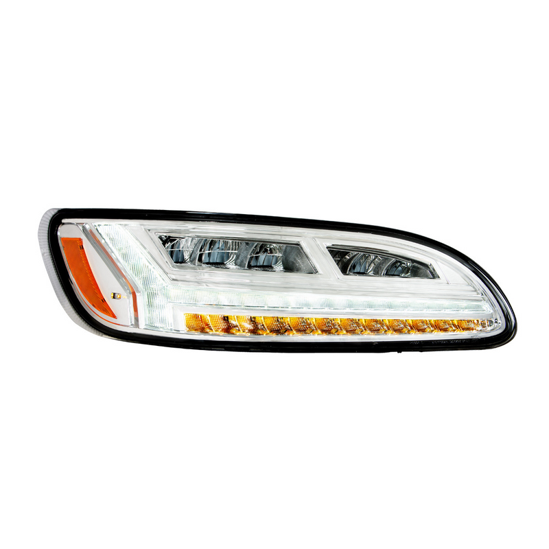 United Pacific Chrome 6 LED Headlight For Peterbilt 386 (2006-2016) & 387 (2000-2011)- Passenger 32929
