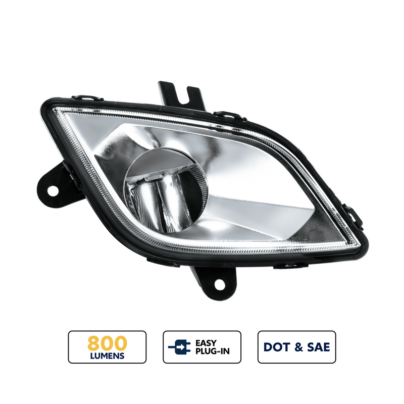 United Pacific High Power LED Silver Fog Light For 2018-2024 Freightliner Cascadia-Passenger 32957