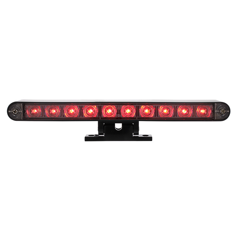 United Pacific 10 LED Dual Function 3rd Brake Light With Black Swivel Pedestal Base Red LED/Clear Lens 33014