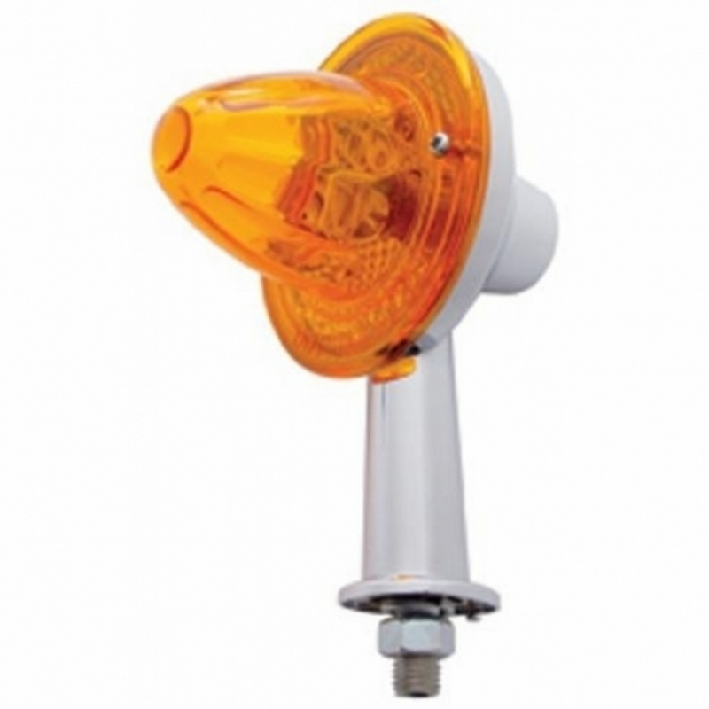 United Pacific 2-1/8" Arm Crystal Watermelon Honda Light With Single Contact Amber Lens 33407