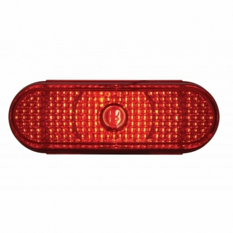 United Pacific Oval Crystal Light (Stop, Turn & Tail) Red Lens (Bulk) 33539B