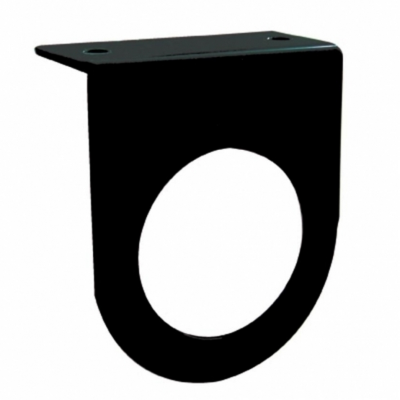 United Pacific 2.5" Black Light Bracket With Flange 1 Hole 34004