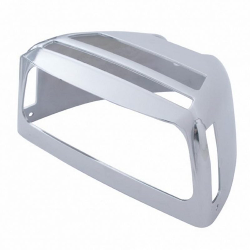 United Pacific Turn Signal Cover With Double Side Windows & Visor For 1987-2007 Peterbilt 379/378/357 34061