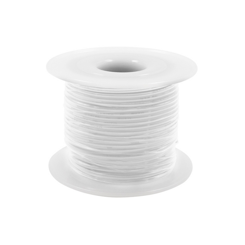 United Pacific 100 Ft. 16 AWG Long Primary Wire Roll White 34120