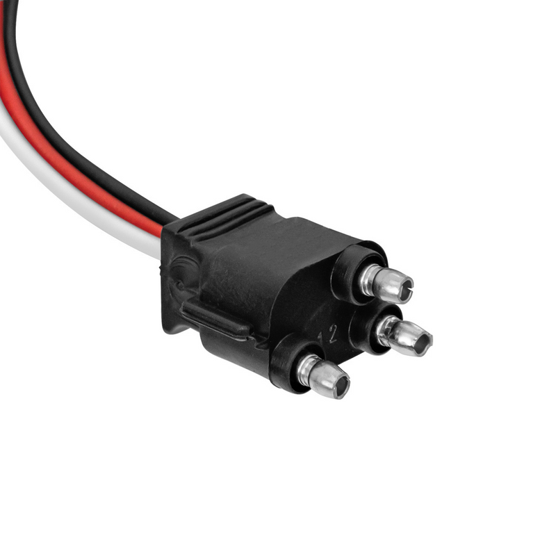 United Pacific 3 Wire Pigtail With 3 Prong Straight Plug 12" Lead (Retail) 34212P
