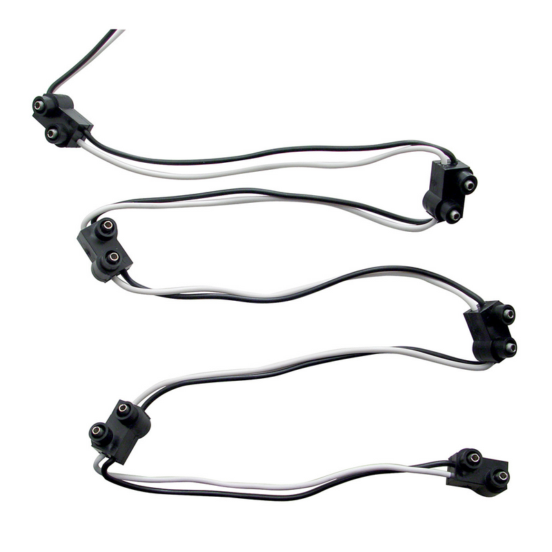 United Pacific 2 Prong Plug Wiring Harness With 6 Plugs & 7" Lead (Bulk) 34225