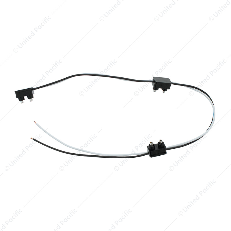 United Pacific 2-Prong Plug Wiring Harness With 6" Lead Between Plugs - 3 Plugs 34242-3