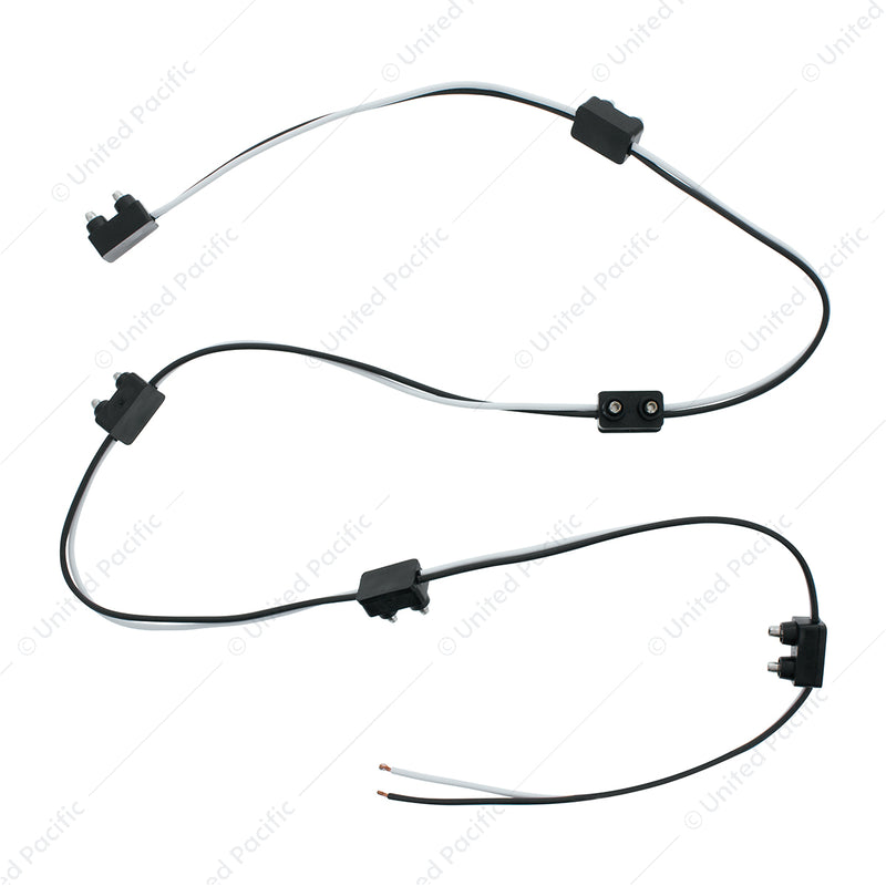 United Pacific 2-Prong Plug Wiring Harness With 6" Lead Between Plugs - 6 Plugs 34242-6