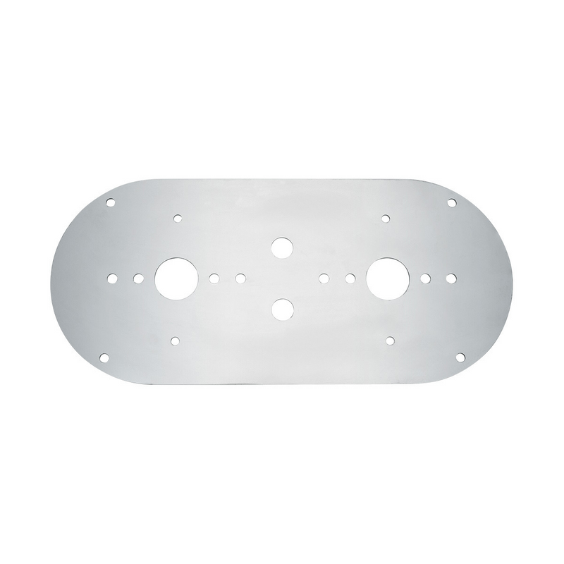 United Pacific 304 Stainless Steel Above Door Dome Light Plate For Kenworth & Peterbilt Trucks 34274
