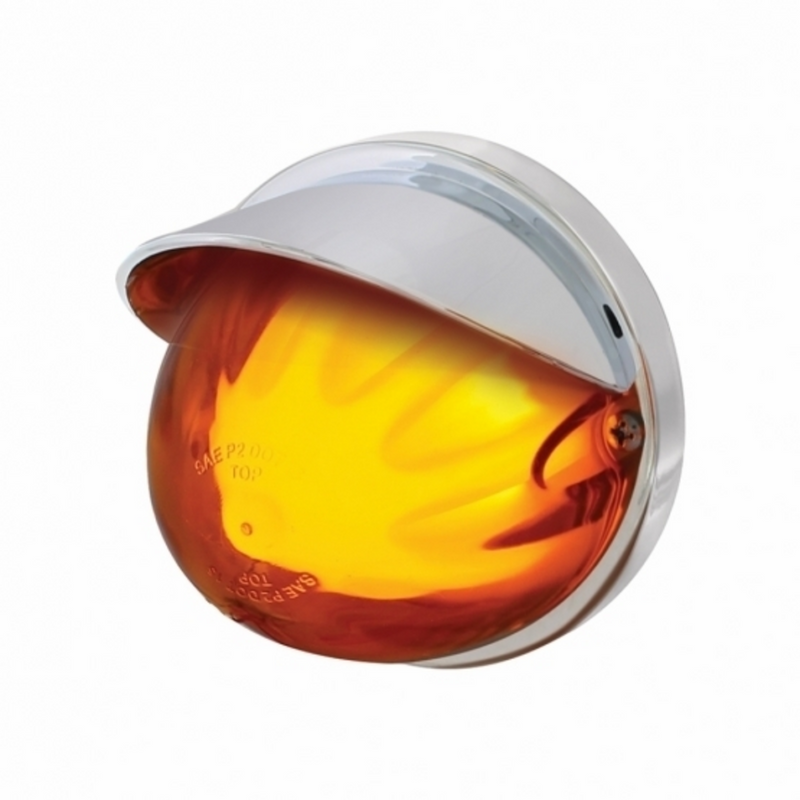United Pacific 9 LED Dual Function GloLight Watermelon Flush Mount Kit With Visor Amber LED/Amber Lens 34404