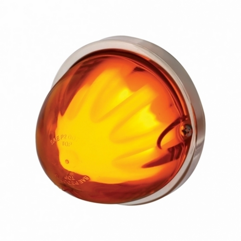 United Pacific 9 LED Dual Function GloLight Watermelon Flush Mount Kit Amber LED/Amber Lens 34408