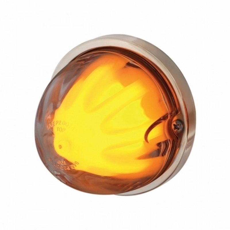 United Pacific 9 LED Dual Function GloLight Watermelon Flush Mount Kit Amber LED/Clear Lens 34410