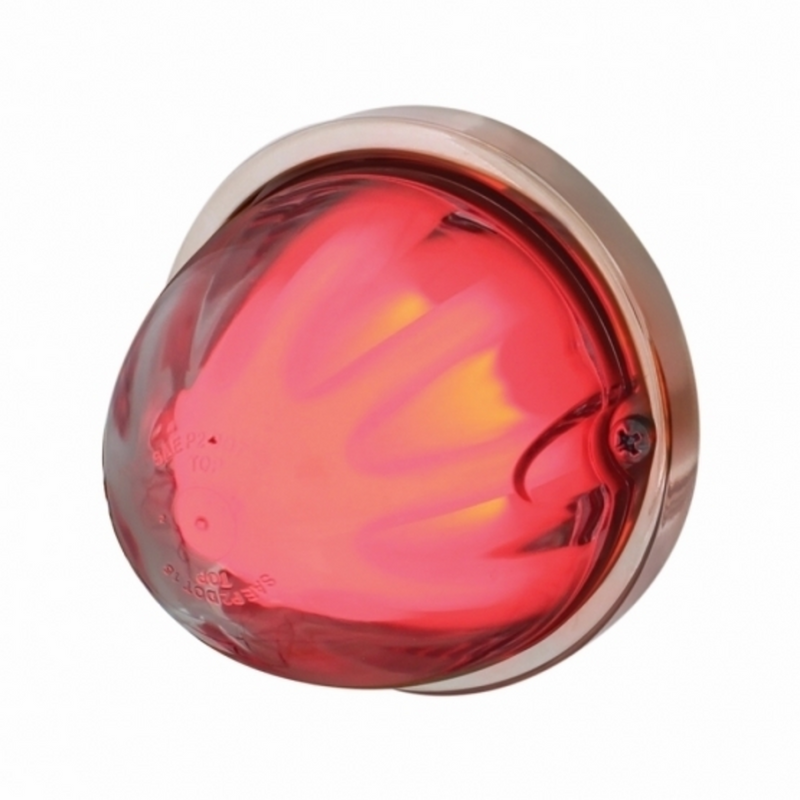 United Pacific 9 LED Dual Function GloLight Watermelon Flush Mount Kit Red LED/Clear Lens 34411