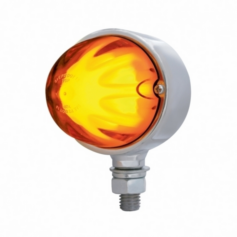 United Pacific 9 LED Dual Function GloLight Single Face Light Amber LED/Amber Lens 34430