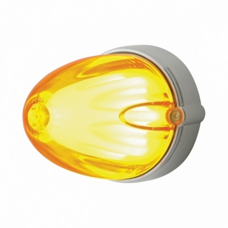 United Pacific 9 LED Dual Function GloLight Watermelon Grakon 1000 Flush Mount Kit Amber LED/Amber Lens 34444