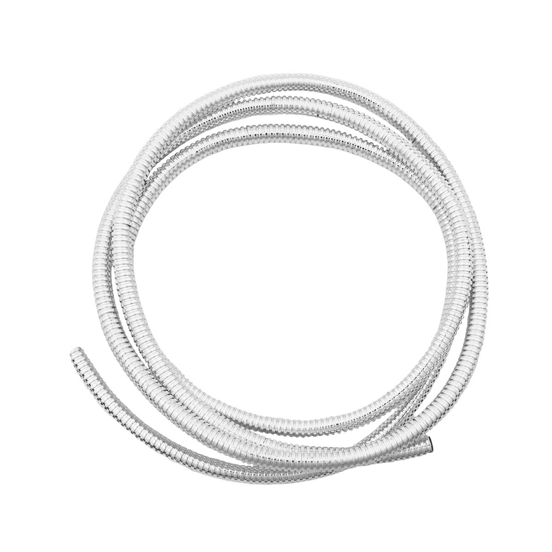 United Pacific 72" Long Chrome Wire Loom 1/4" Diameter 34800