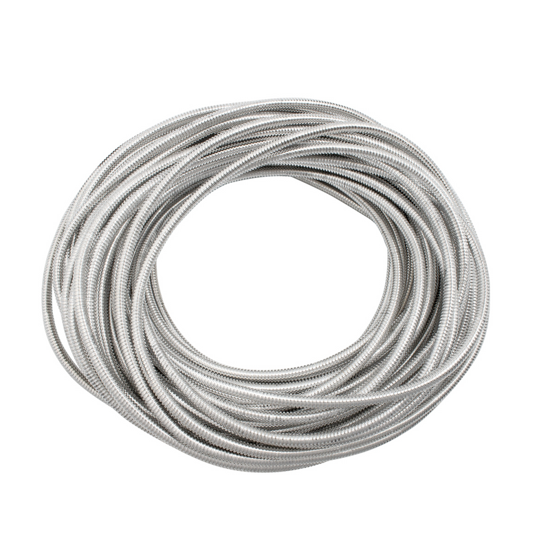 United Pacific 100' Chrome Wire Loom Roll 1/4" Diameter 34815