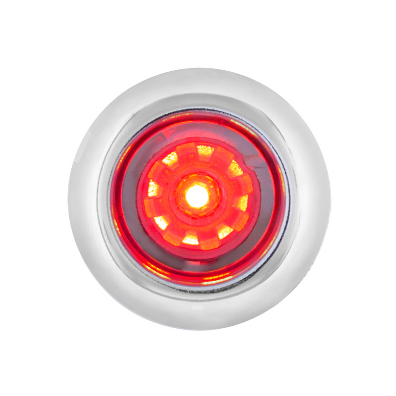 United Pacific ArcBlast LED Single Function 3/4" Mini Clearance/Marker Light Red LED/Clear Lens 34827