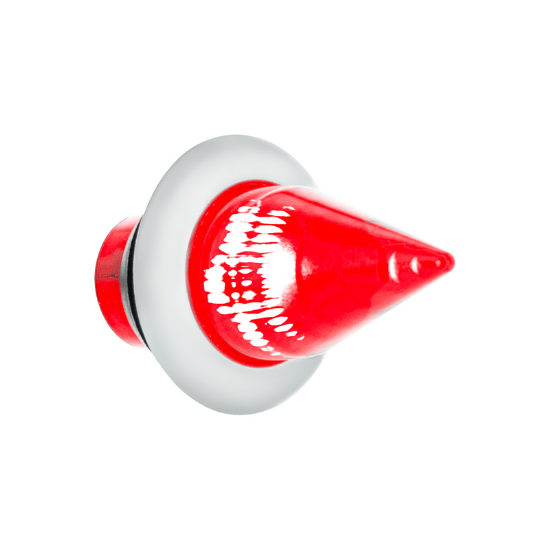 United Pacific 4 LED Dual Function 3/4" Mini Spike Light With SS Bezel (Clearance/Marker) Red LED/Red Lens 34842