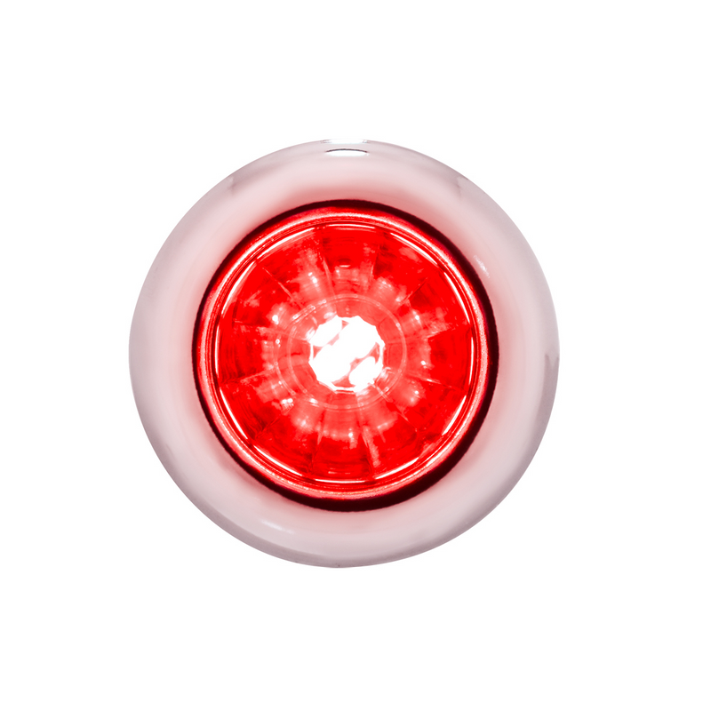 United Pacific 4 LED Dual Function 3/4" Mini Watermelon Light (Clearance/Marker) Red LED/Red Lens 34848