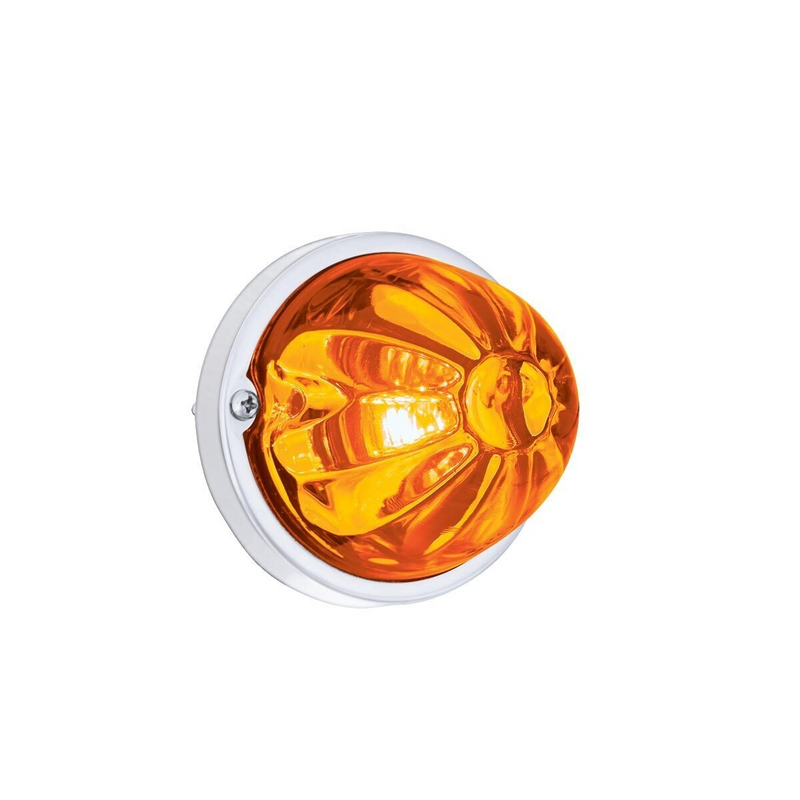 United Pacific Glass Watermelon Light Kit With LED Light-Amber LED/Amber Lens 35009