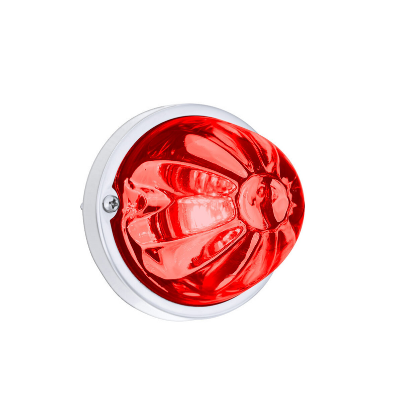 United Pacific Glass Watermelon Light Kit With LED Light-Red LED/Red Lens 35011