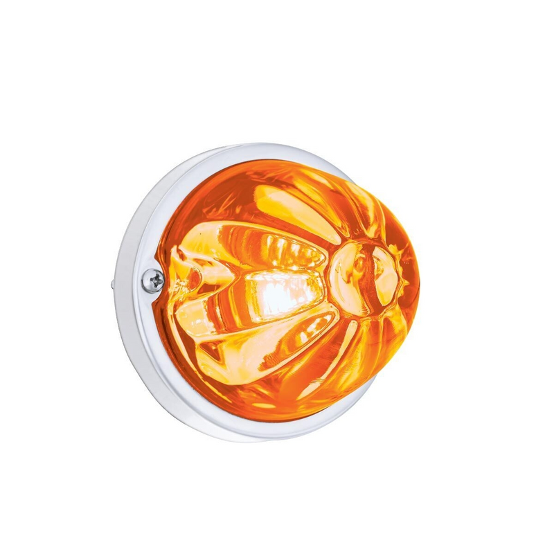 United Pacific Glass Watermelon Light Kit With LED Light-Amber LED/Clear Lens 35012