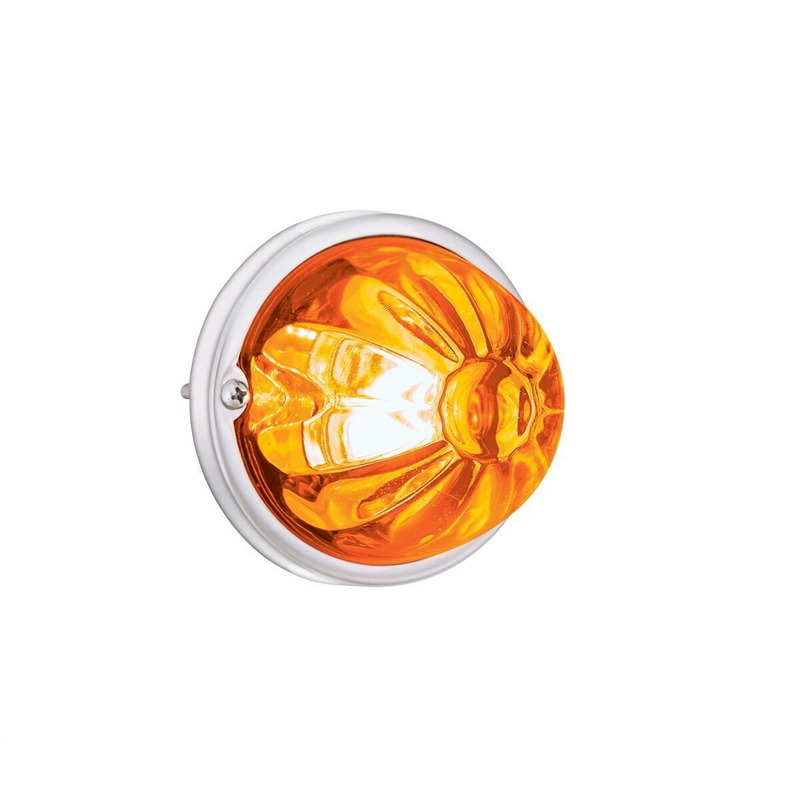 United Pacific Glass Watermelon Light Kit With 2 LED Light-Amber LED/Amber Lens 35014