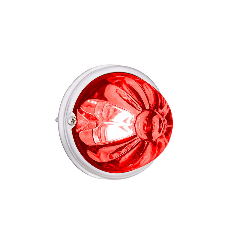 United Pacific Glass Watermelon Light Kit With 2 LED Light-Red LED/Red Lens 35016