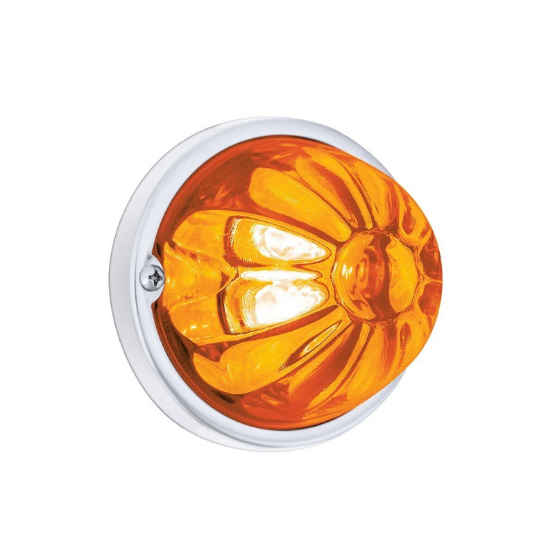 United Pacific Glass Watermelon Light Kit With 4 LED Light-Amber LED/Amber Lens 35028