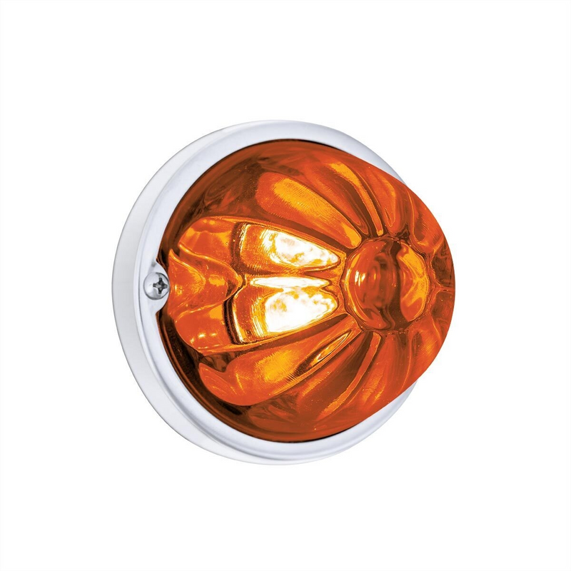 United Pacific Glass Watermelon Light Kit With 4 LED Light-Amber LED/Dark Amber Lens 35029