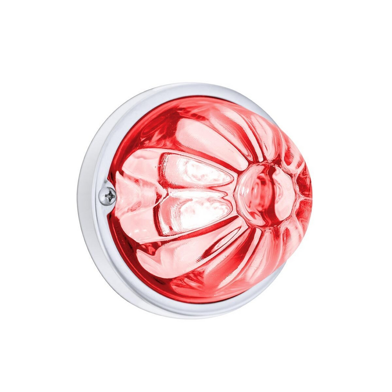 United Pacific Glass Watermelon Light Kit With 4 LED Light-Red LED/Clear Lens 35032