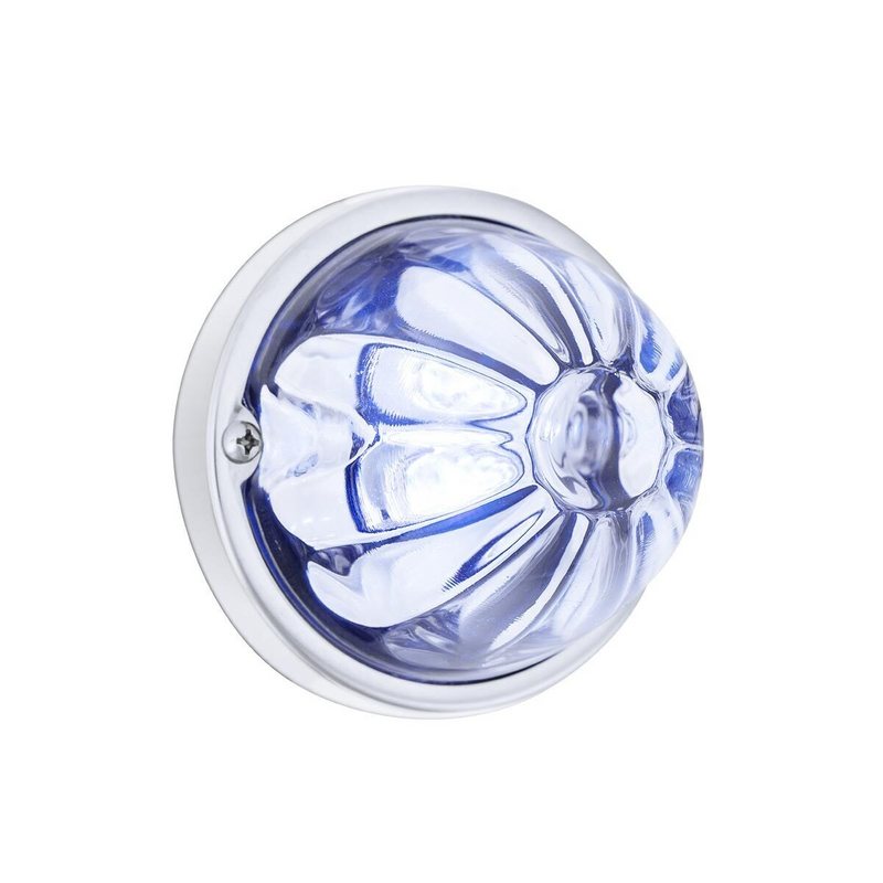 United Pacific Glass Watermelon Light Kit With 4 LED Light-Blue LED/Clear Lens 35033