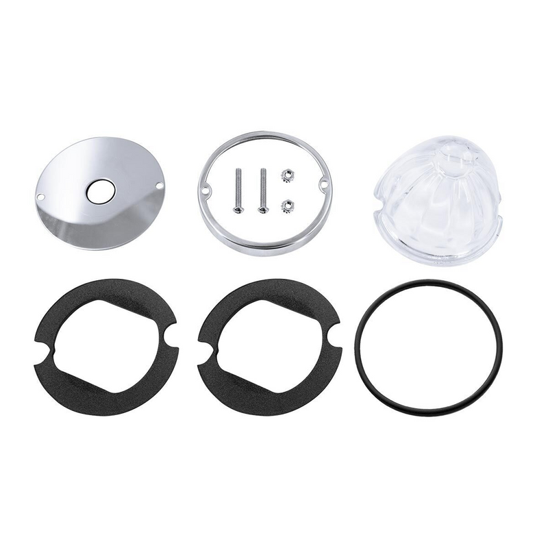 United Pacific Glass Watermelon Light Kit For 3/4" Mini Light-Clear Lens 35093